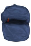 Nylon/Naturleder City Rucksack Eva blau