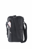 Pure Black Mobil-Shoulderbag, schwarz