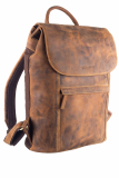 Vintage-Leder Rucksack braun