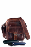 Rugged Shoulderbag L teak brown