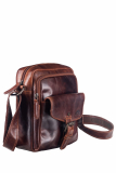 Rugged Shoulderbag M  teak brown