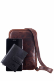 Rugged Mobil-Shoulderbag teak brown