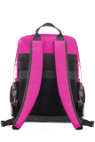 Upcycled Rucksack aus Tarpaulin fuchsia/black