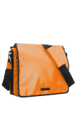 Upcycled Messenger aus Tarpaulin orange/black