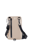 Upcycled Mobilbag aus Tarpaulin beige/olive