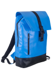 Upcycled Rucksack aus Tarpaulin space blue/black