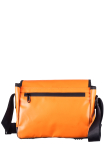 Upcycled Crossbody aus Tarpaulin orange/black