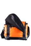 Upcycled Crossbody aus Tarpaulin orange/black