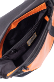 Upcycled Crossbody aus Tarpaulin orange/black