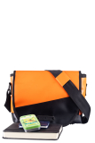 Upcycled Crossbody aus Tarpaulin orange/black