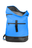 Upcycled Rucksack aus Tarpaulin space blue/black