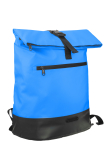 Upcycled Rucksack aus Tarpaulin space blue/black